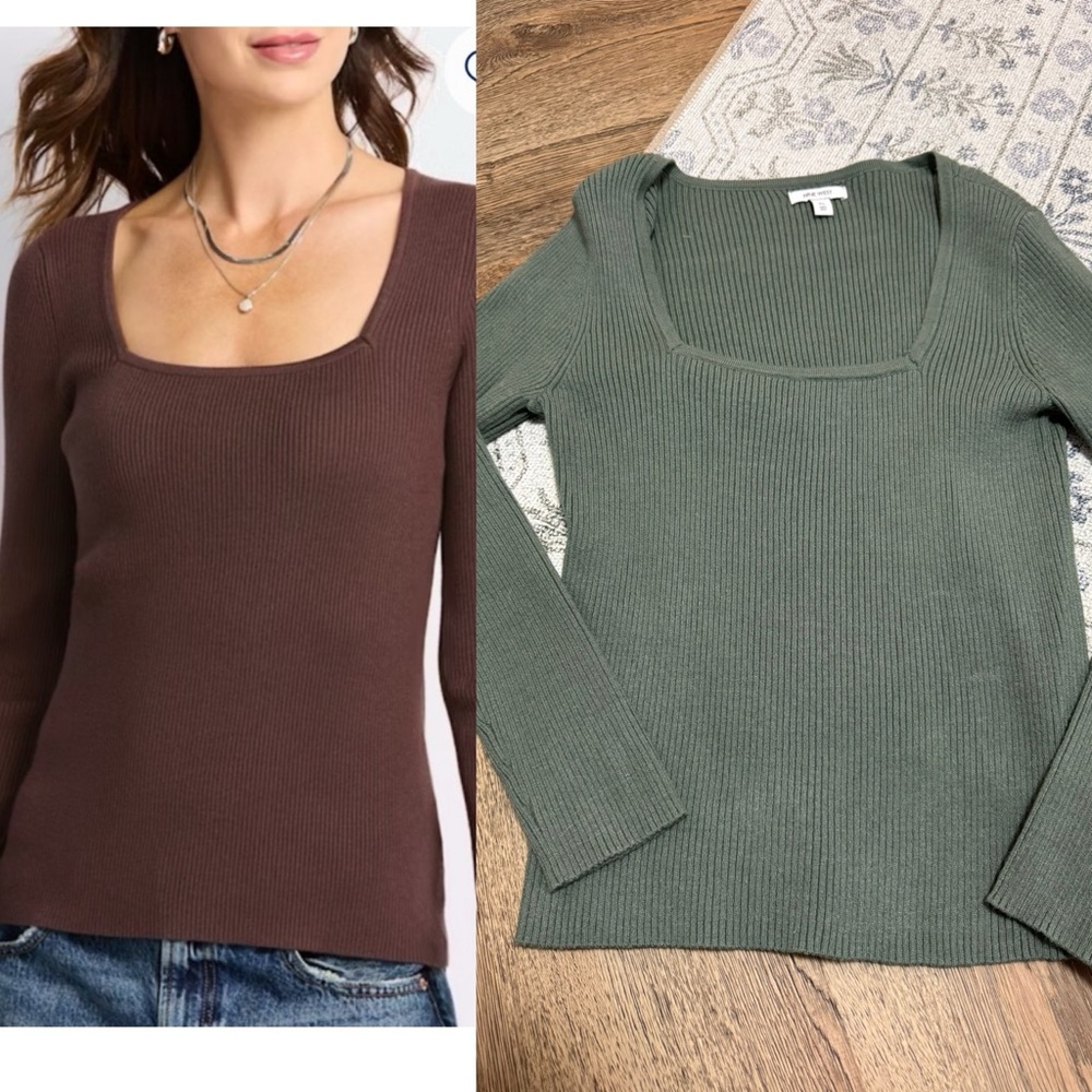 Nine West Ribbed Light Weight Sweater